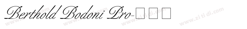 Berthold Bodoni Pro字体转换